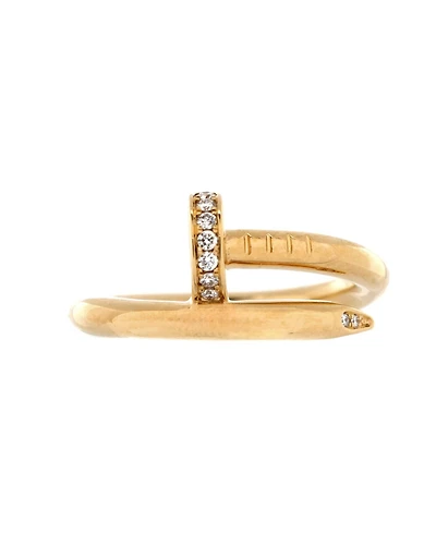 Pre-Owned Cartier Juste un Clou Ring 18K Gold and Diamonds