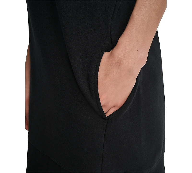 Dkny Sport Women's Logo-String Hoodie Sneaker Dress