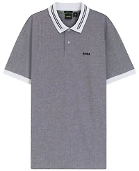 Boss by Hugo Men's Dot Print Cotton-Pique Polo Shirt