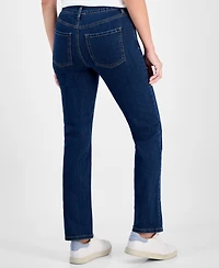 Style & Co Petite Mid-Rise Straight-Leg Denim Jeans, Exclusively at Macy's