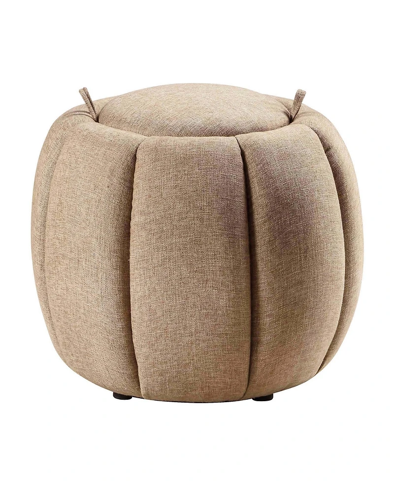 Convenience Concepts 20" Designs4Comfort Daisy Storage Ottoman with Reversible Tray Lid
