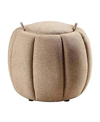 Convenience Concepts 20" Designs4Comfort Daisy Storage Ottoman with Reversible Tray Lid