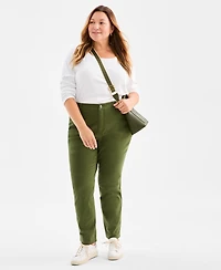 Style & Co Plus High-Rise Straight-Leg Pants, Exclusively at Macy's