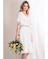 Alie Street London Women's Beth Kimono Dress (Ivory White)