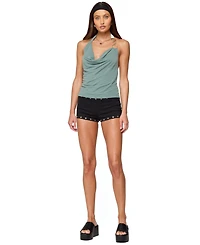 Edikted Women's Rhia Cowl Neck Halter Top