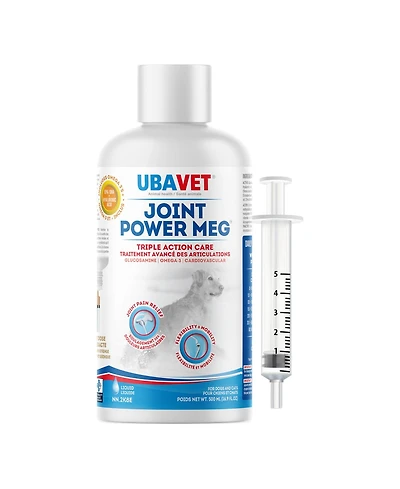 Ubavet Joint Power Meg Maximum Joint Care Liquid for Cats and Dogs – (16.9 fl oz / 500ml)