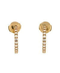 Pre-Owned Cartier Small Etincelle de Cartier Hoops Earrings 18K Gold and Diamonds