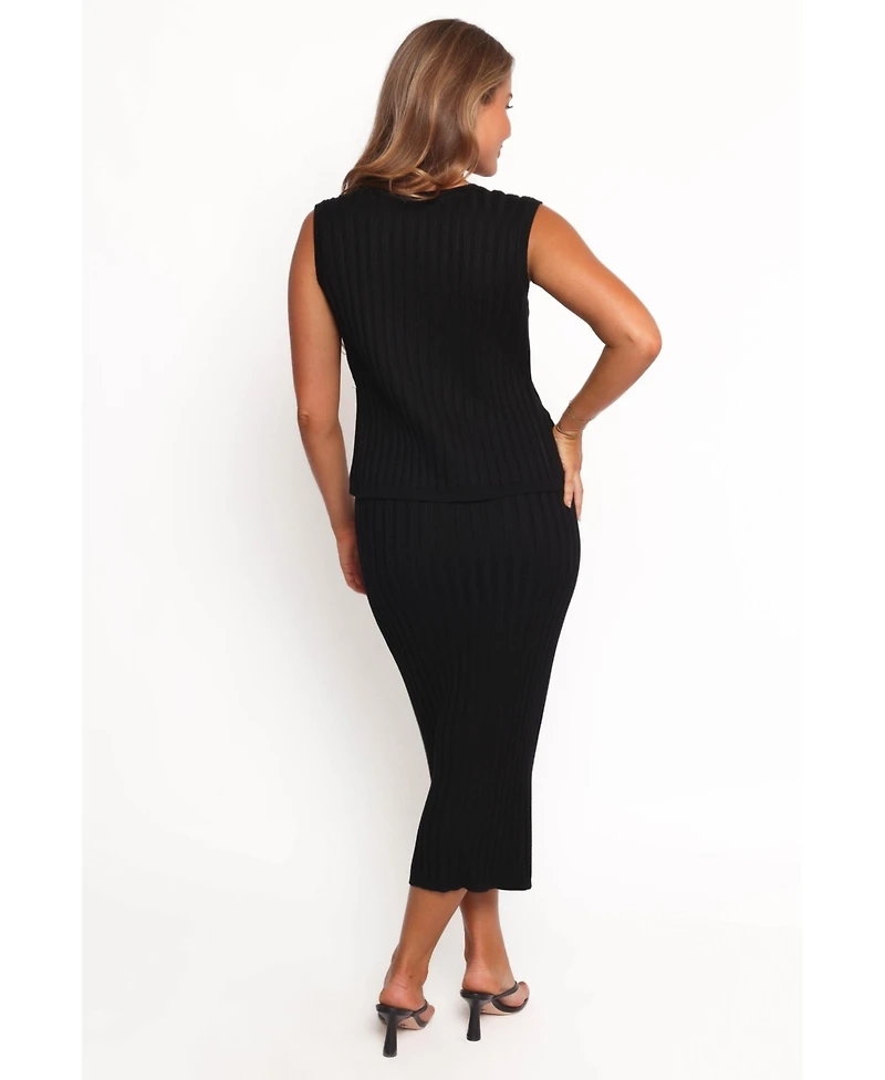 Petal and Pup Women's Richelle Ribbed Knit Skirt Set