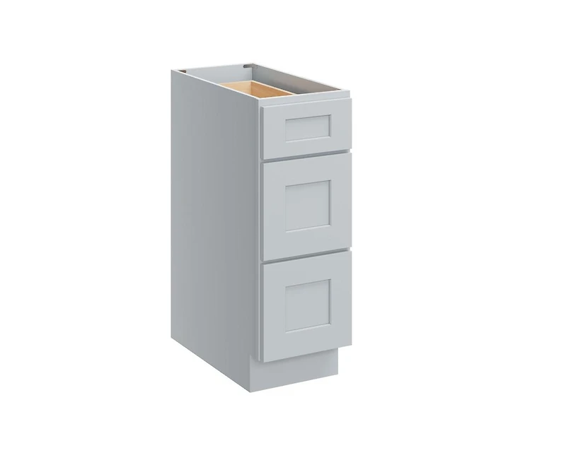 Casainc W12" X H34.5" D24" Kitchen Cabinet Floor Base With 3 Drawers