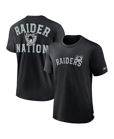 Nike Men's Black Las Vegas Raiders Rewind Slogan T-Shirt