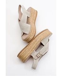 Forever & Always Shoes Bellezza Leather Platform Sandals