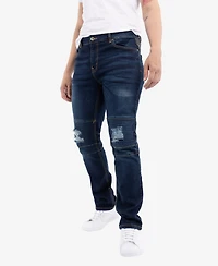 X-Ray Men's Slim Fit Moto Jeans