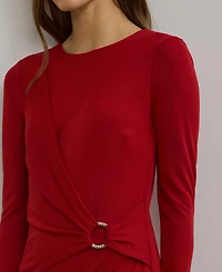 Lauren Ralph Women's Jersey Three-Quarter-Sleeve Dress