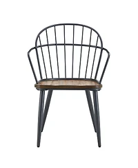 Streamdale Furniture Indoor Dining Chair With Metal Legs (Set of 2),Light Birch