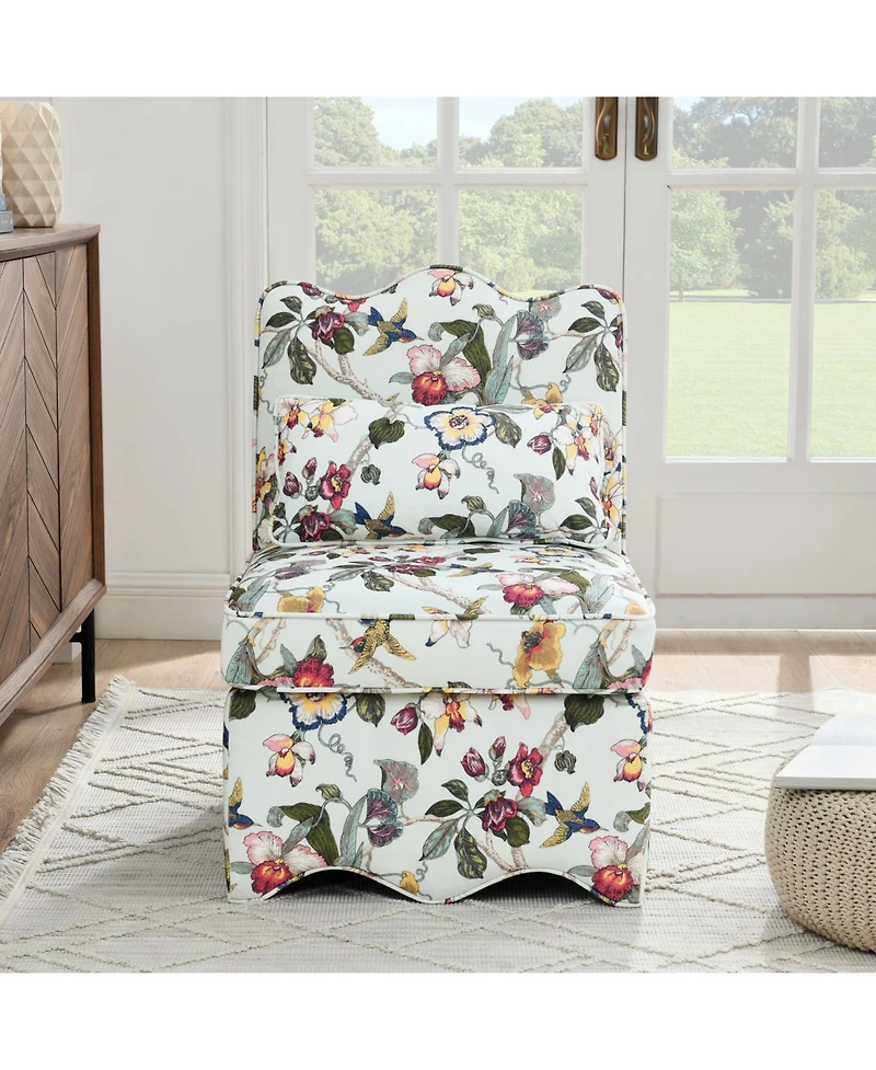 Streamdale Flannel Single Dining Chair with Soft Cushioning, Pillow Cushion