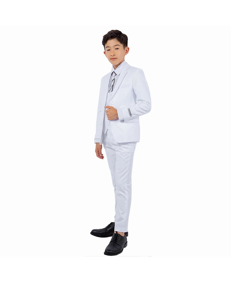 Stacy Adams Big Boys White 5 Pc Suits