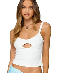 Edikted Women's Karin Cut Out Ribbed Tank Top