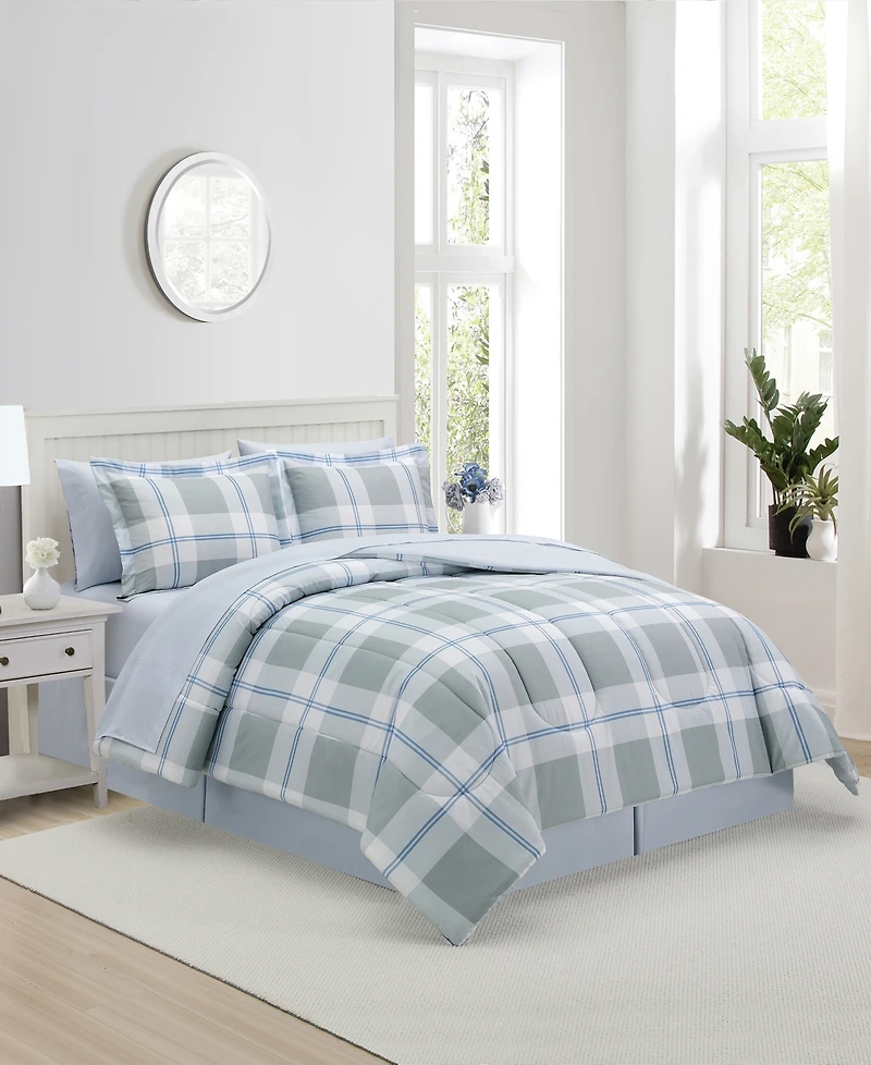 Sunham Emmett Plaid 8-Pc. Comforter Sets