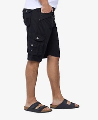 Xray Men's Cargo Shorts Camo & Solid Colors 12.5" Inseam Knee Length Classic Fit Multi Pocket