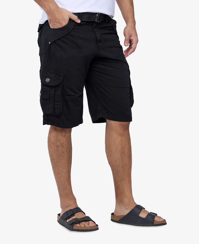Xray Men's Cargo Shorts Camo & Solid Colors 12.5" Inseam Knee Length Classic Fit Multi Pocket