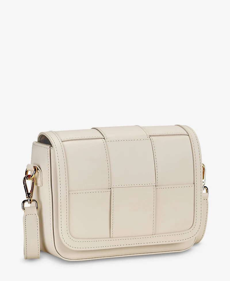 GiGi New York Lily Handwoven Leather Mini Crossbody Bag
