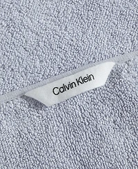 Calvin Klein Entwine Solid Cotton Terry 2-Pc. Bath Towel Set, 64" X 34"