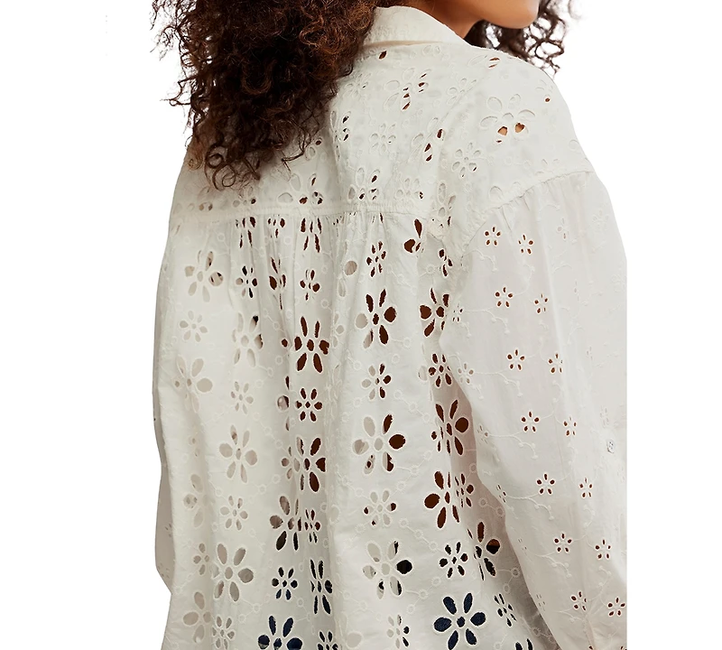 Free People Women's Mae Eyelet Shirt