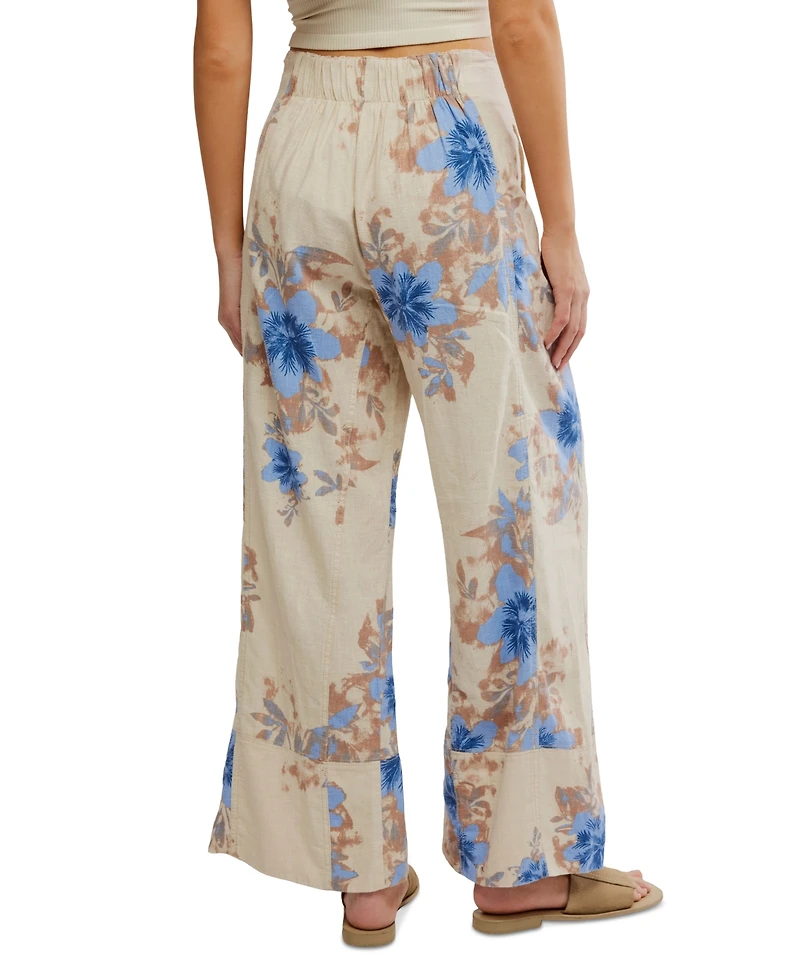 Free People Women's Days End Printed High-Rise Pants