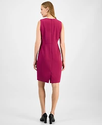 Kasper Women's Sleeveless Princess-Seam Sheath Dress
