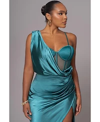 Jluxlabel Women's Anastacia Drape Maxi Dress