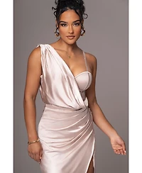 Jluxlabel Women's Anastacia Drape Maxi Dress