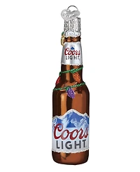 Old World Christmas 4.5" Adult Beverages Holiday Coors Light Beer Bottle Ornament