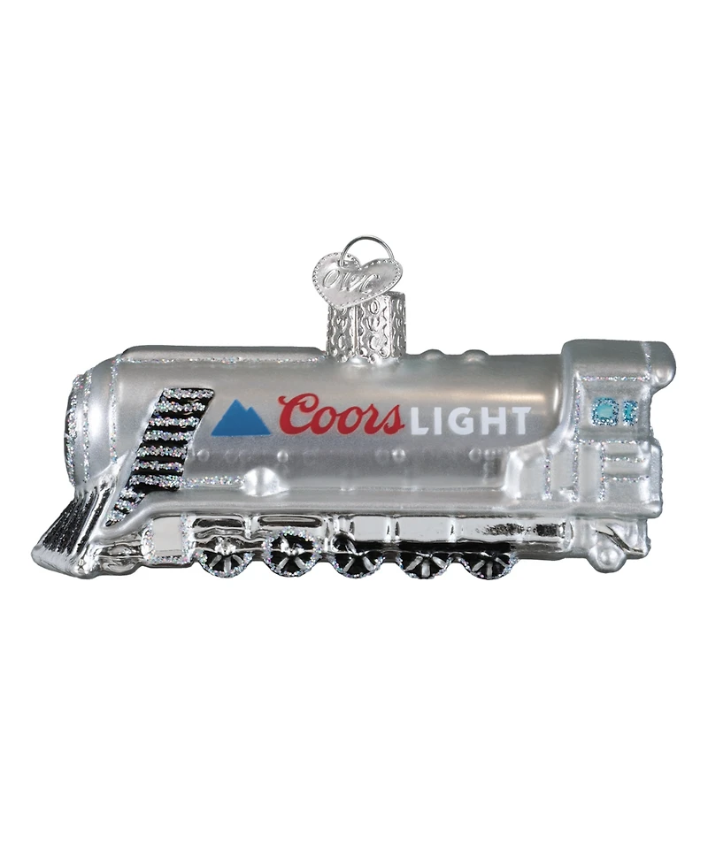 Old World Christmas 1.75" Adult Beverages Coors Light Chill Train Ornament