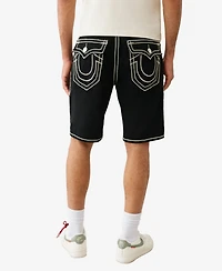 True Religion Men's Bobby Rope Stitch Flap Shorts