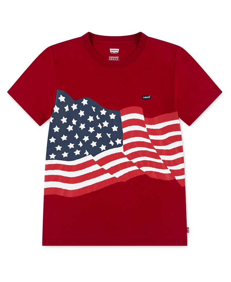 Levi's Big Boys Americana Waving Flag T-Shirt