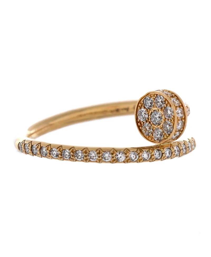 Pre-Owned Cartier Small Juste un Clou Paved Ring 18K Gold with Diamonds