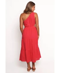 Petal and Pup Women's Teresa One Shoulder Midi Dress