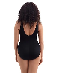 Longitude by Mimi Flamingo Women's Second Wave Belted Surplice One Piece Swimsuit