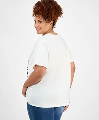 Love Tribe Trendy Plus Coca Cola-Graphic T-Shirt