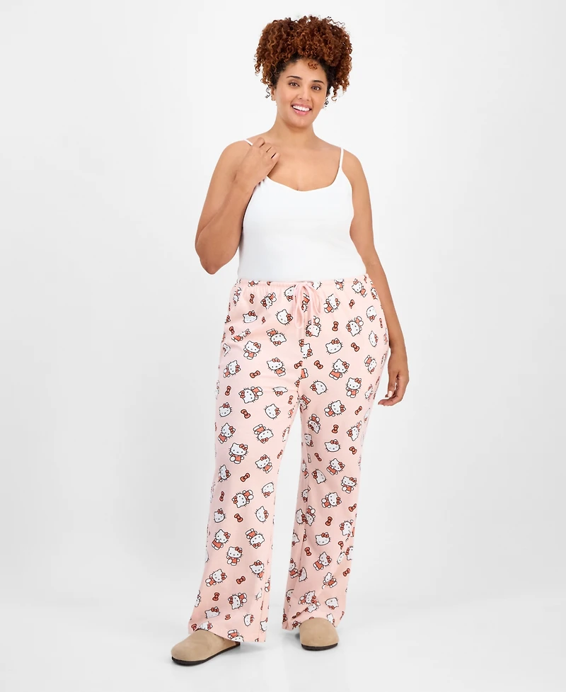 Love Tribe Trendy Plus Hello Kitty Graphic Drawstring Pants
