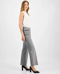 Kasper Women's L-Pocket Gingham-Print Pants, Regular & Petite