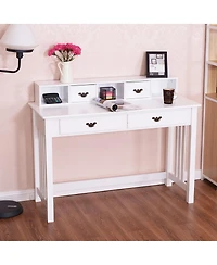 Home Office Writing Mission Computer Desk with 4-Drawer