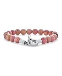 Bling Jewelry Boho Handmade Round Faceted Natural Stone 8MM Ball Bead Stacking Bracelet Gold Tone Stainless Steel