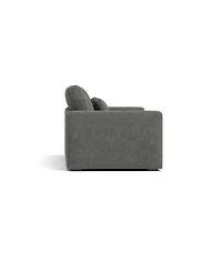 83" Modern Sofa Couches for Living Room, 3 Seater Sofa, Upholstered Compressed Cushions & Detachable Cover,Pewter