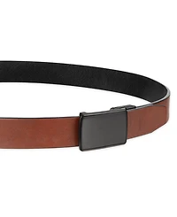 Alfani Men's 2-In-1 Reversible AlfaTech Custom Fit Pressure Locking Plaque Buckle Belt