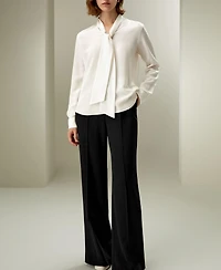 Lilysilk Women's Silk Bowtie Blouse