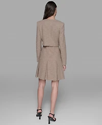 Karl Lagerfeld Paris Women's Knit Tweed Dress