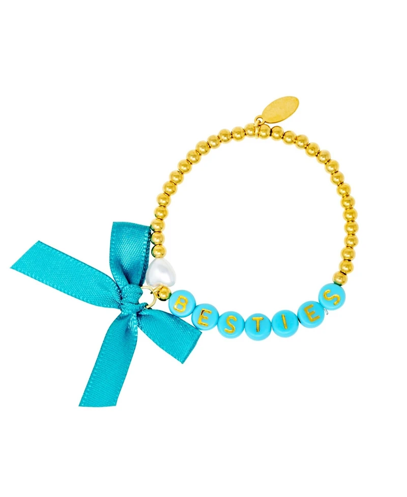 Zomi Gems Girls Besties Bow Stretchy Bracelet Set