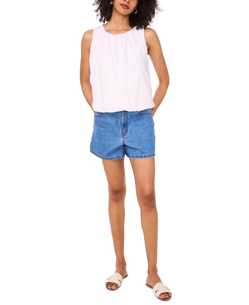 1.state Women's Cotton Sleeveless Bubble Top