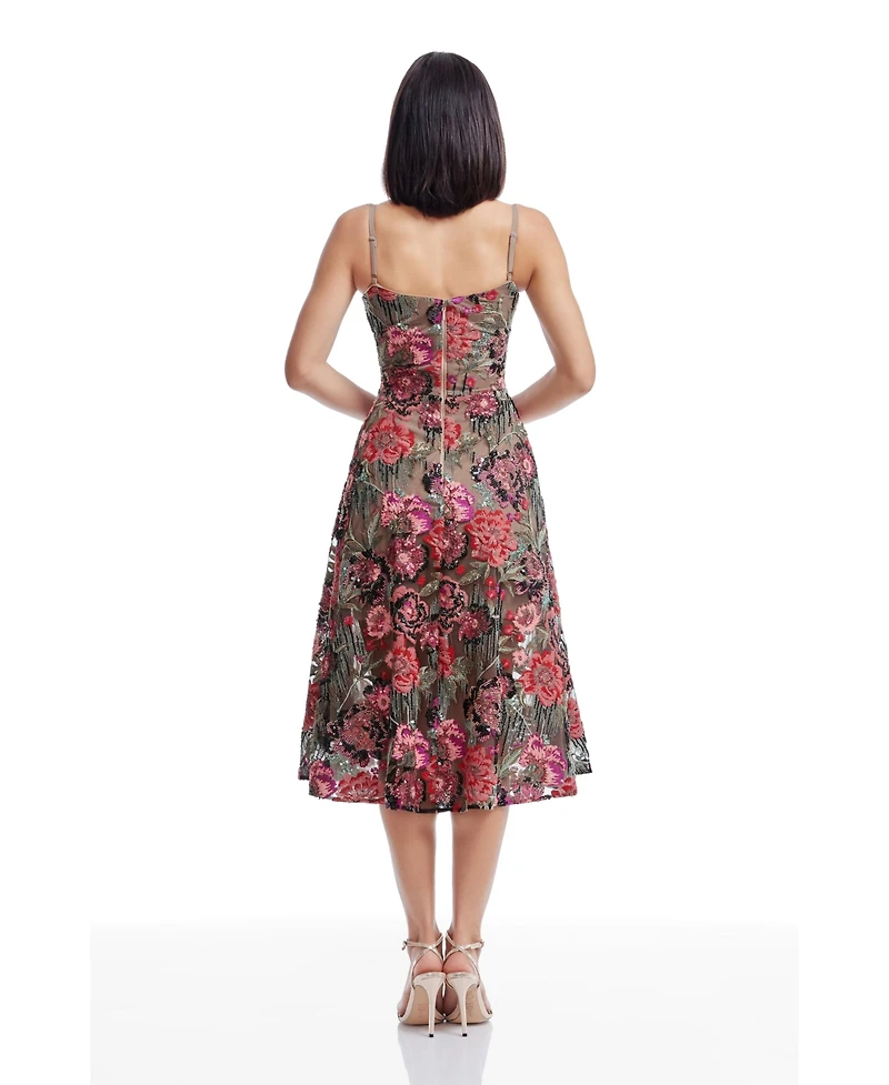 Dress the Population Women's Uma Sleeveless Fit & Flare
